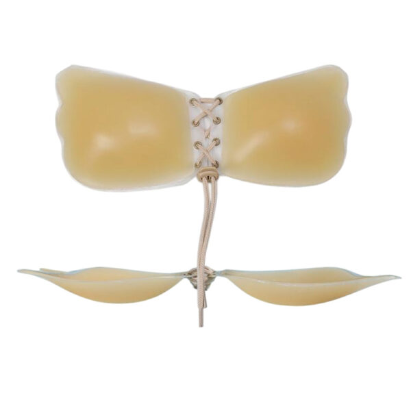 Lace-Up Adhesive Silicone Bra - Image 7