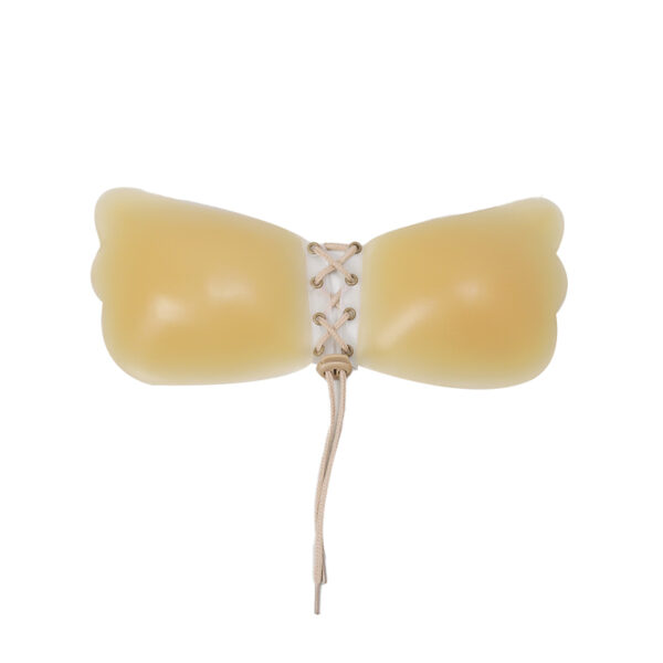 Lace-Up Adhesive Silicone Bra