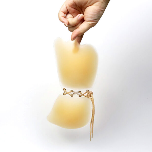 Lace-Up Adhesive Silicone Bra - Image 3