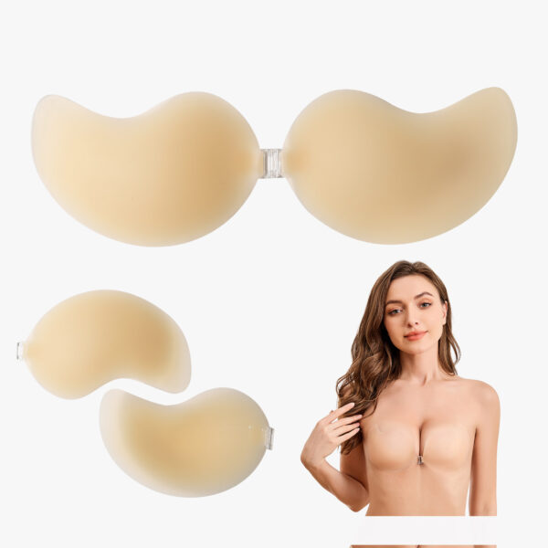 Seamless Silicone Mango Sticky Bra - Invisible Adhesive Backless Bra for Women - Image 10