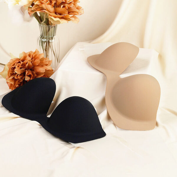 Deep U-Cup Adhesive Bra with Side Wings - Strapless Backless Push-Up Bra - Image 3
