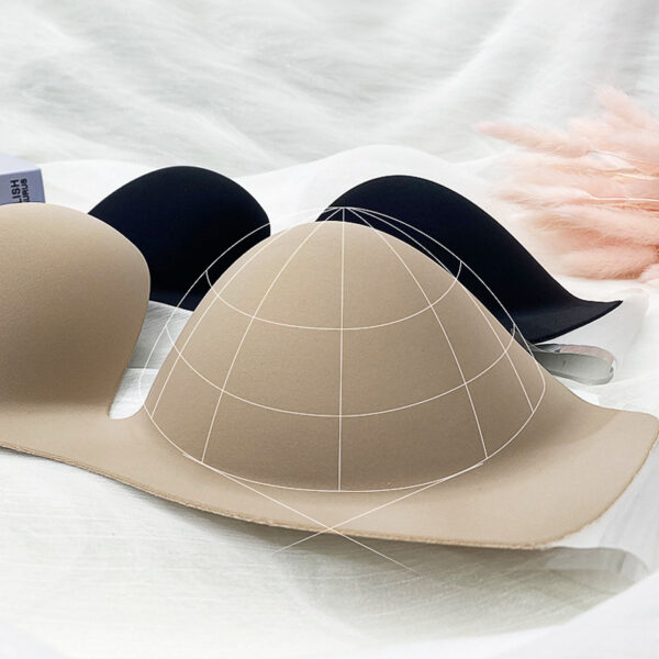 Deep U-Cup Adhesive Bra with Side Wings - Strapless Backless Push-Up Bra - Image 4