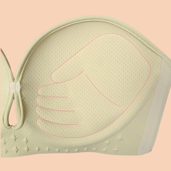 Invisible Push-Up Strapless Bra with Adhesive Side Wings - Image 4