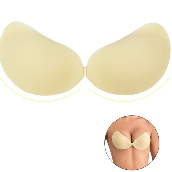 Mango Silicone Sticky Bra - Strapless Push-Up Invisible Adhesive Bra for Backless Outfits - Image 3