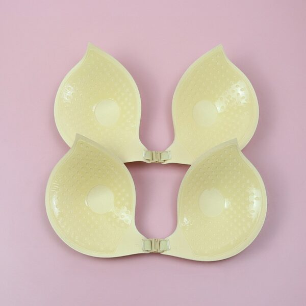 Peach-Shaped Sticky Push-Up Bra - Strapless Invisible Adhesive Bra - Image 3
