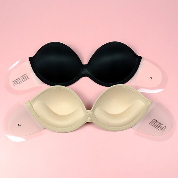 Self-Adhesive Strapless Side Wing Push-Up Bra - Image 3