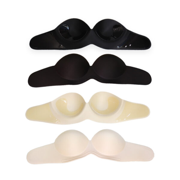 Strapless Side Stick-On Bra - Invisible Push-Up Adhesive Bra