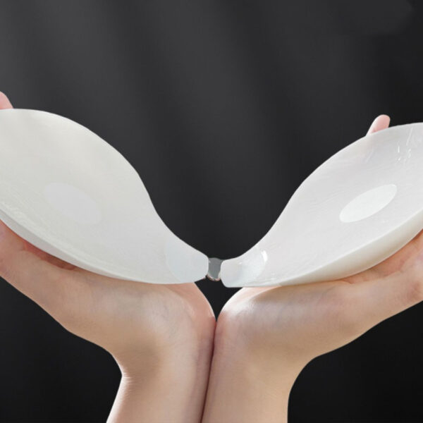 Adhesive Push-Up Bra with Heart Strap and Front Buckle - Image 5